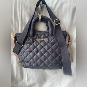 NWOT MZ WALLACE Micro Sutton Magnet (Gray) Quilted Crossbody Bag